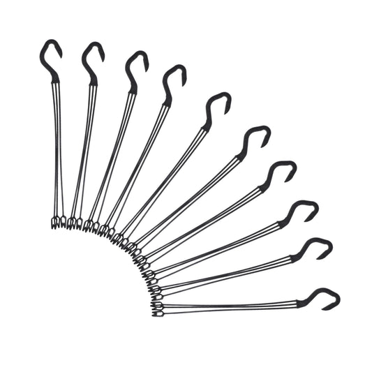 Cabilock 10pcs Plastic Hanging Hooks for Indoor and Outdoor Plant Display Flower Pot Hanger for Garden Balcony and Home Decor for Pothos
