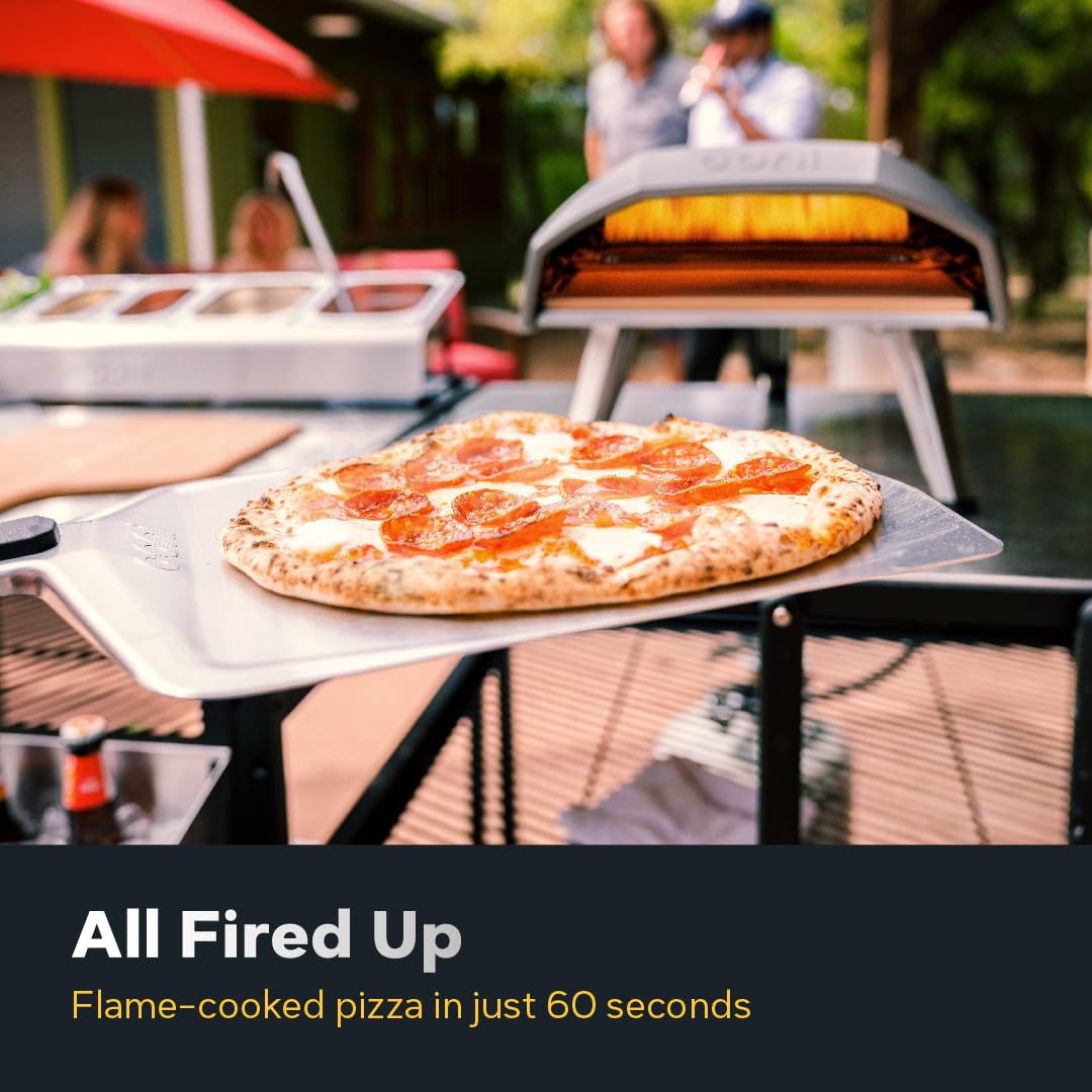 Ooni Koda 12 Outdoor Gas Pizza Oven Bundle - Includes Pizza Oven Cover, Oven Brush and Infrared Thermometer