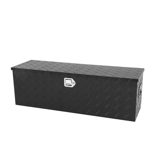 48 inch Truck Tool Box,Aluminum Truck Bed Tool Box w/Handled Lock and keys,Universal Fit for Pickup‌ Truck,Trailer,Vehicle,UTV,ATV-Black,48 X 15 X 15 inch