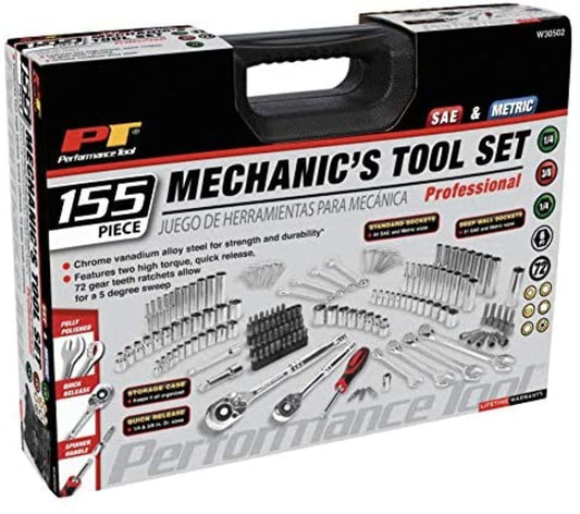 Performance Tool W30502 155pc Mechanic's Tool Set