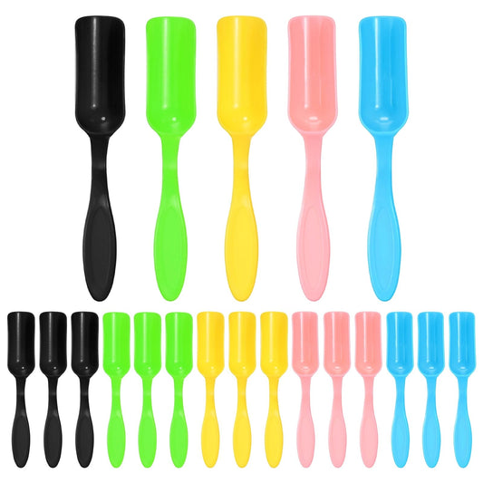 M METERXITY 20-Pack Mini Gardening Shovel Spoons, Plastic Garden Soil Scoops for Cultivation Digging Transplanting/Flower Planting/Plant Succulent, Colorful Small Gardening Tools [Multicolor]