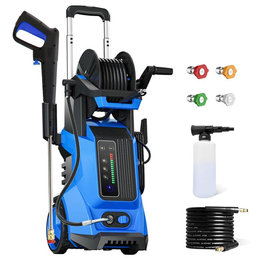 Pressure Washer 5000PSI 3.6GPM Power Washer Touch Screen Adjustable Pressure,4 Nozzles and 500ml Foam Cannon Power Washer Cleaning for Cars/Fences/Driveways/Patios/Home Cleaning