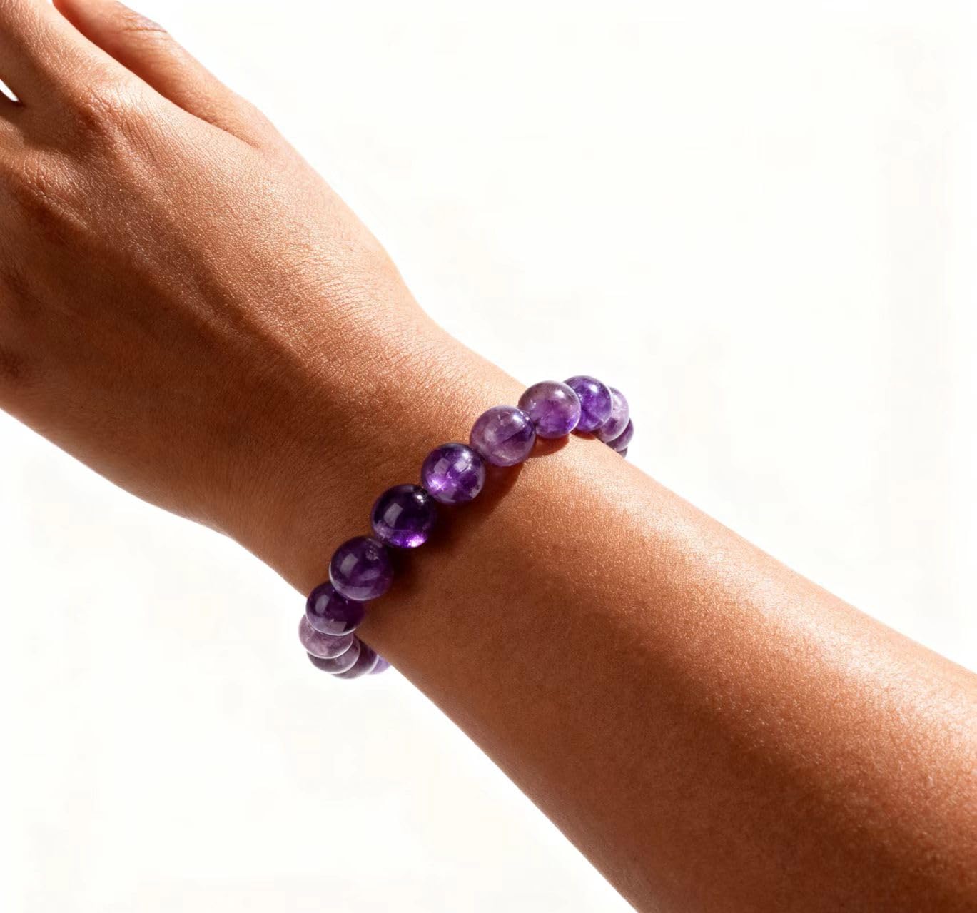 3APure Natural Amethyst Bracelet Attracts Good Luck, Accumulates Wealth, and Enhances Romantic Relationships, Exquisite Design