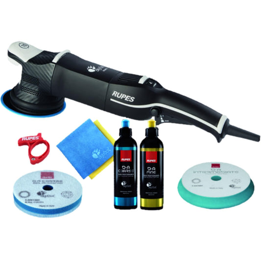 RUPES Bigfoot LHR15V/BAS Mark V Random Orbital Polisher Kit for Car Detailing & Removing Scratches | Pad Slipping Prevention | Anti-Spinning Ring | Improved Balance and Control