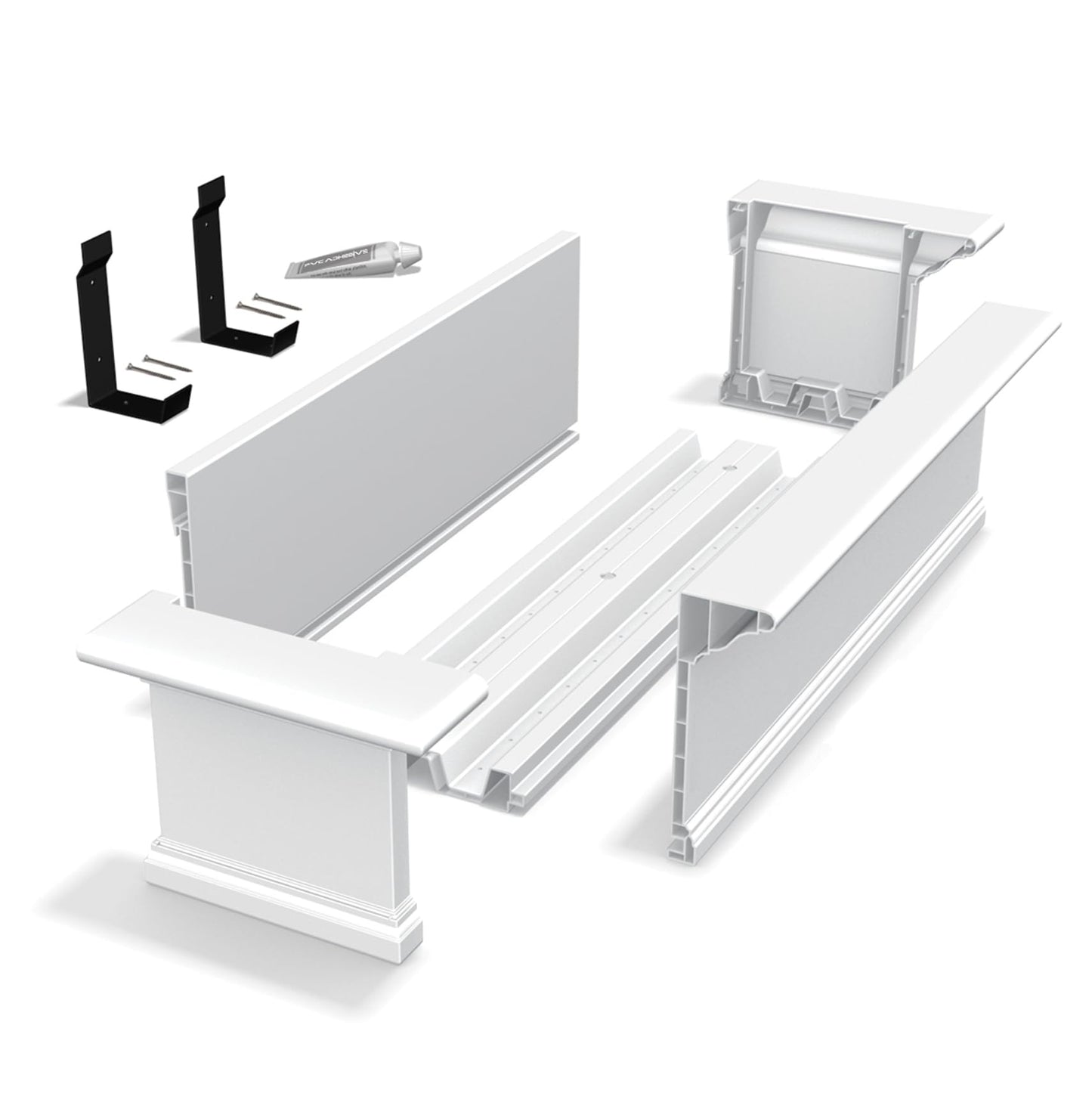 Mayne 4826-W Yorkshire Window Box, 6-Foot, White