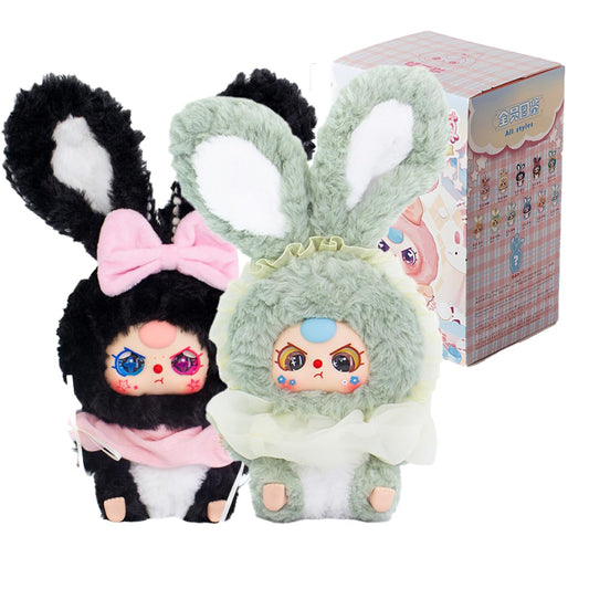Baby Three Lily Rabbit Town Series 2 Plush Blind Box 1Pc (1 of 12 Possible Styles) Kawaii Cute Blind Box Figures, Random Design Action Figures Collectible Toys Home Decorations