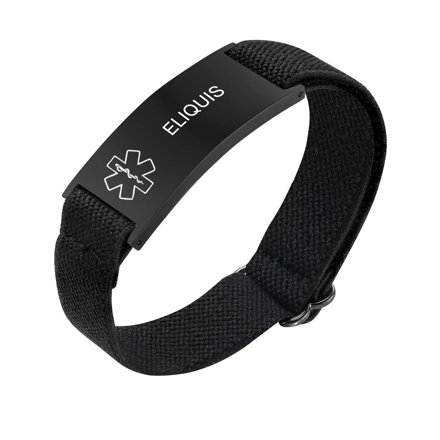VNOX Eliquis Medical Alert Bracelets for Men Patients Stainless Steel Emergency Bracelets Wristbandersonalized Mens Life Health Alert Bracelet