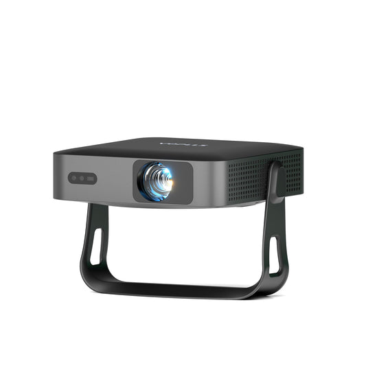 【Officially-Licensed APP & Native 1080P】Thinnest 2.24" Smart Mini Projector with WiFi and Bluetooth, Auto Focus & Keystone Portable Outdoor Projector, VOPLLS 4K Support Home Movie Projector