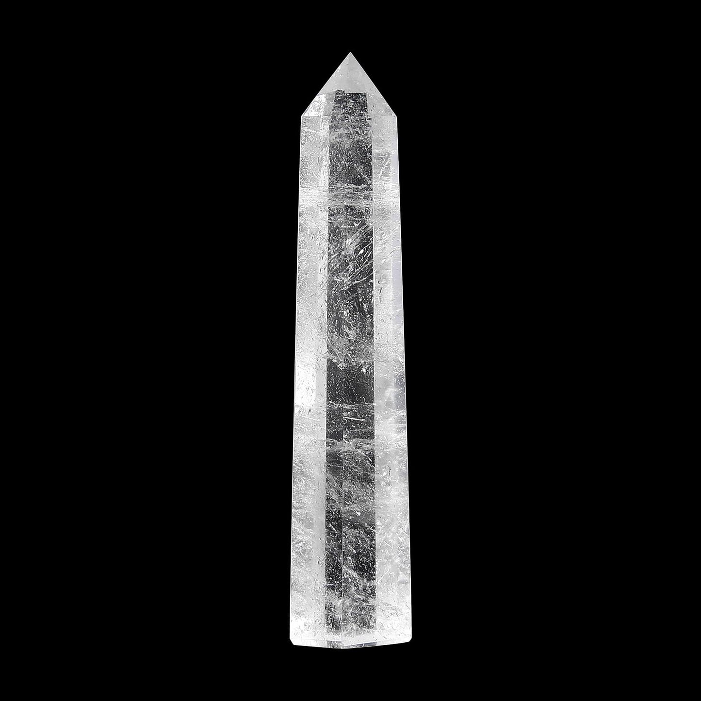 Clear Quartz Crystal Wand-1 Pc 4.3''-4.7'' Natural Clear Quartz Crystal Wand, Healing Crystal and Stones, Natural Clear Quartz Stone Tower, Gift Box Packaging