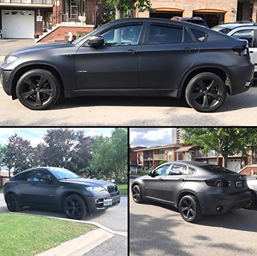 VViViD Black Matte Car Wrap Vinyl Roll with Air Release 3MIL-VViViD8 (25FT X 5FT)