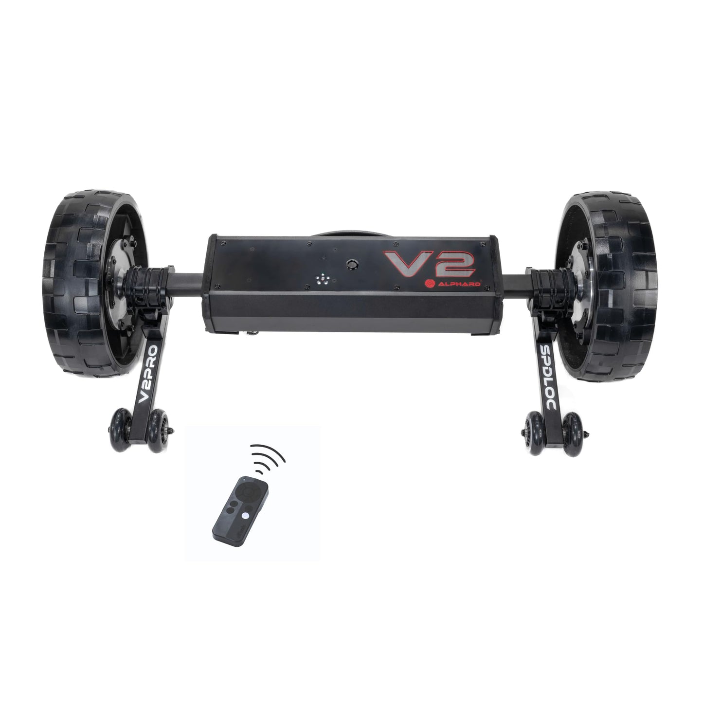 Alphard Club Booster V2Pro – Convert Your Push Cart into a Motorized, Electric Remote-Controlled Golf Caddie - New 2025 V2Pro with Permanently Attached Wheelie Bars (V2CADPRO)
