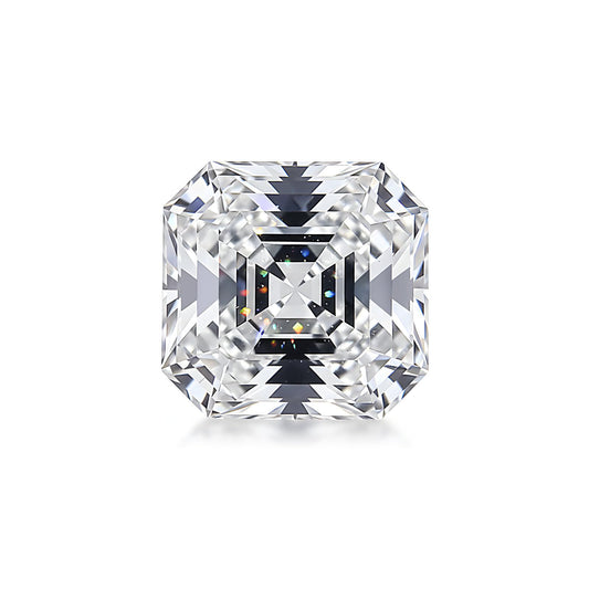 1-5 Carats Moissanite Loose Stone Lab Grown Synthetic Diamond Loose D Color Round/Oval/Heart/Princess/Cushion/Asscher/Pear/Marquise/Radiant/Emerald Cut Moissanite Loose Gem Stones for Ring Pendant Jewelry Making Gift (Asscher Cut, 1 Carats)