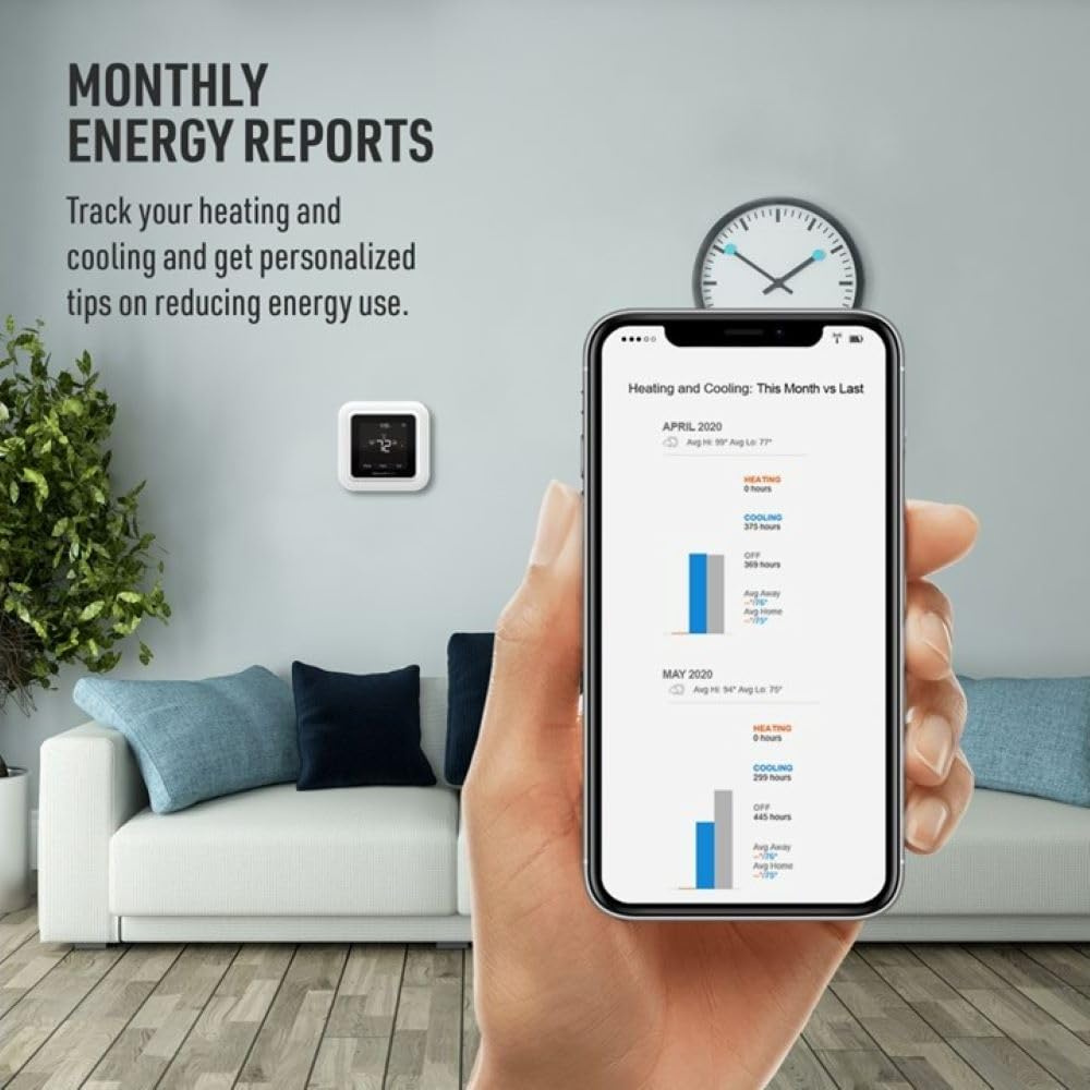 Honeywell Home RTH8800WF T5 Smart Thermostat + Wall Plate