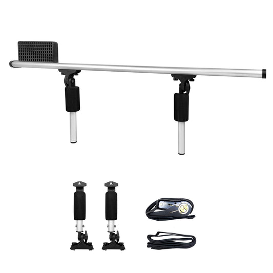 Codinter Kayak Trolling Motor Mount Kit, Kayak Transom Motor Mount for Fishing Kayak 2-in-1 Scupper Holes Kayak Tracks Mount