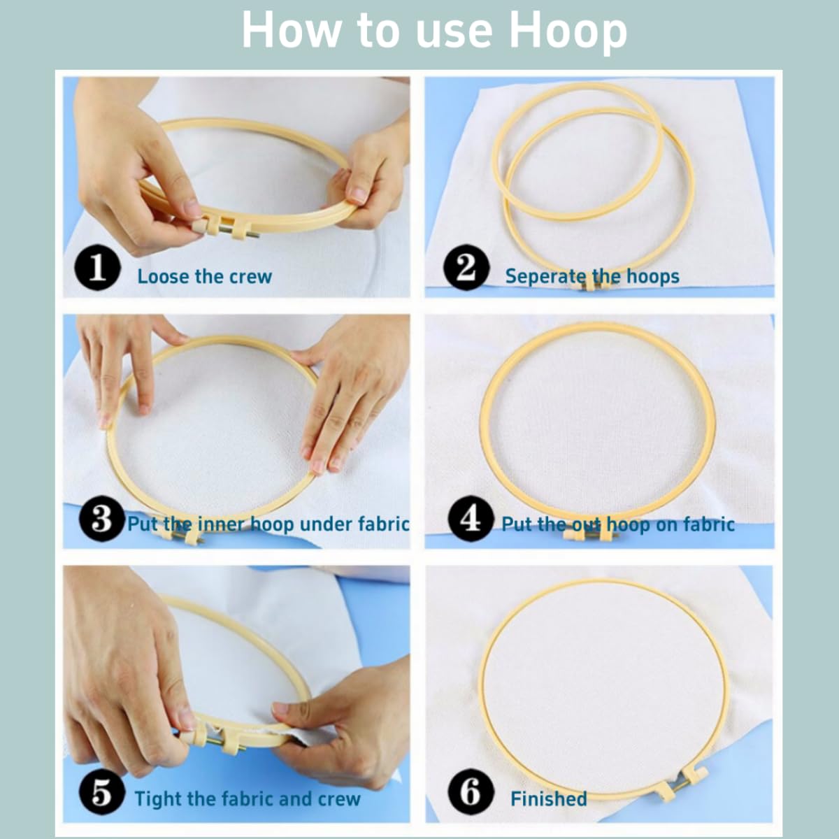 DIY Punch Needle Kits Wild Duck Mallard Portrait Easy for Beginners Embroidery Starter Set with Hoop Stress Relief Craft Hobby and Home Decor 20x20cm