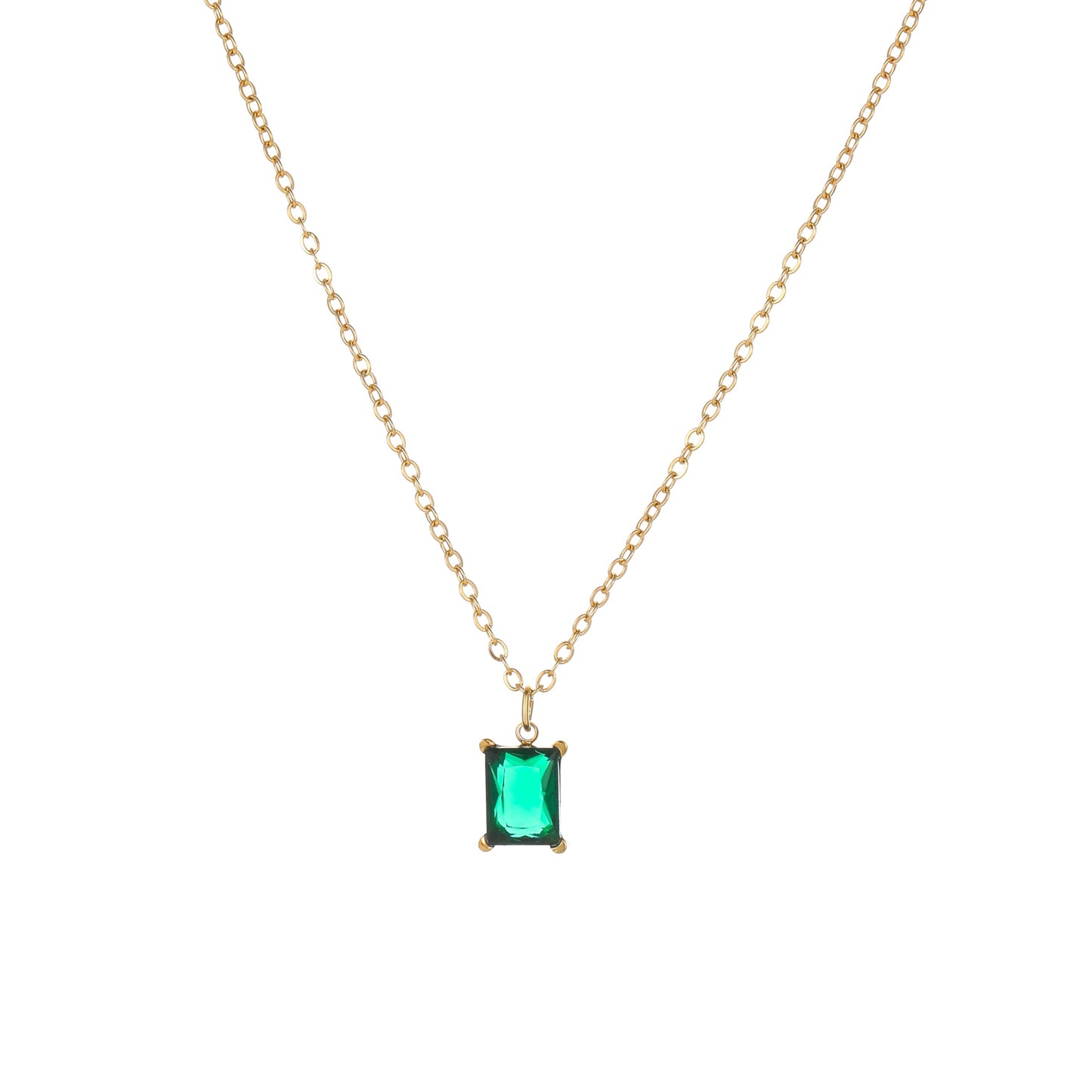 Jewigo Cubic Zirconia Necklaces for Women 18K Gold Plated Tear drop Necklace Dainty Layered CZ Lariat Diamond Necklace