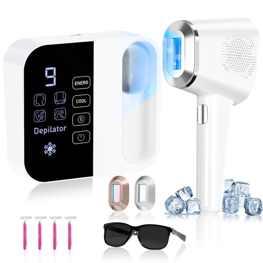 OPT Laser Hair Removal For Women And Men, At-Home Laser Hair Removal with Ice Cooling,IPL Laser Hair Removel with 999999 Flashes, Hair Removal Device for Face Leg Armpit Arm Bikini Line, Max 25J