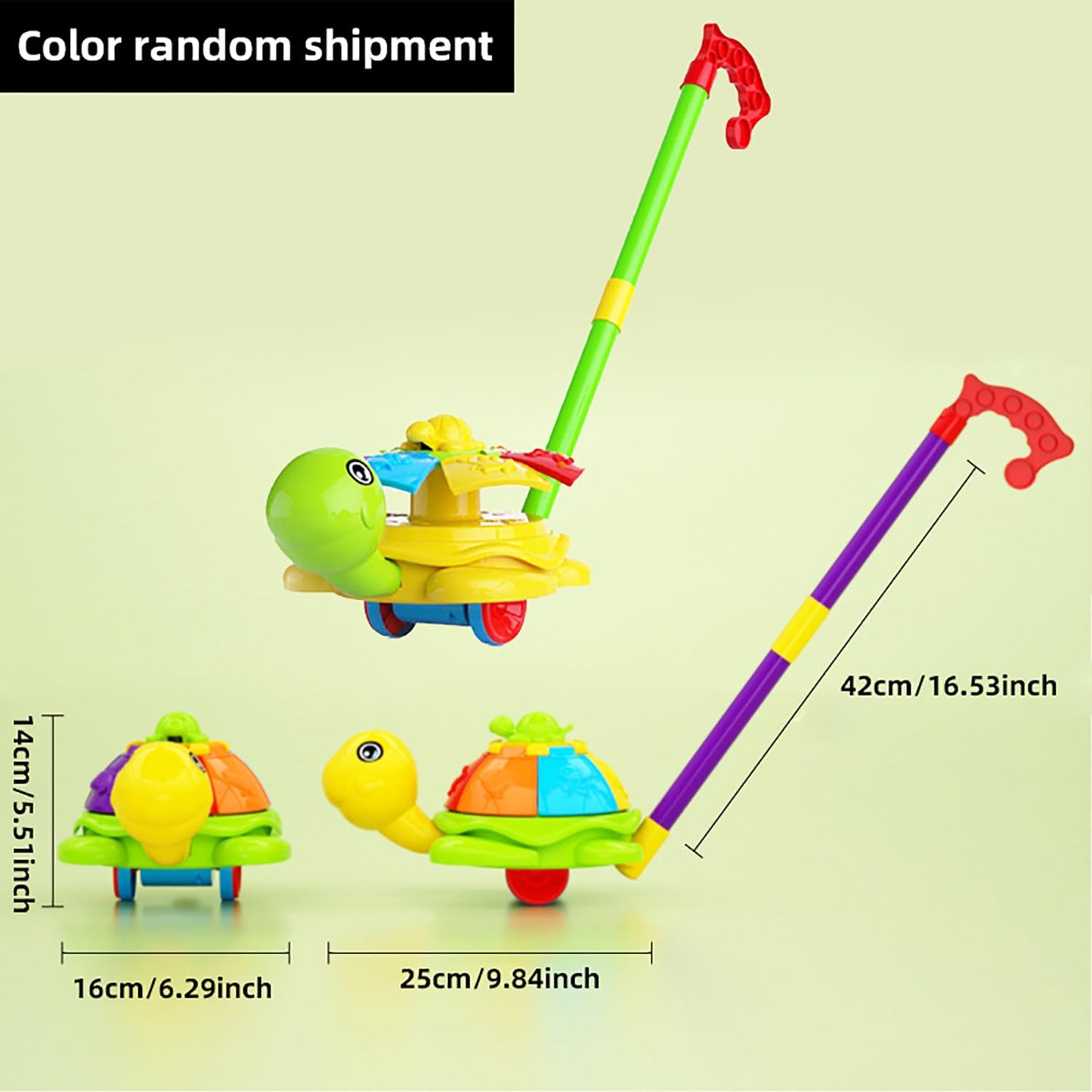 Toys car for Kids with Spinning Wings & Jingle Bell - Educational Fun for Christmas, Halloween, Thanksgiving, Birthday Gifts, Turtle Toys - (Color Random)