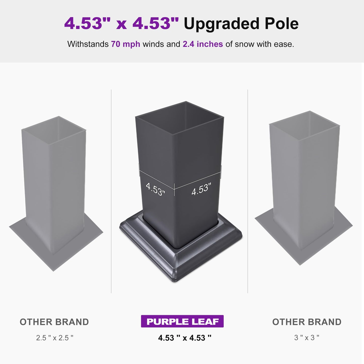 PURPLE LEAF Louvered Pergola 11' x 18' Aluminum Outdoor Pergola with Adjustable Louvers Roof and Integrated Drainage System 70 Mph High Wind Resistant Large Pergolas for Patio Poolside Garden Yard