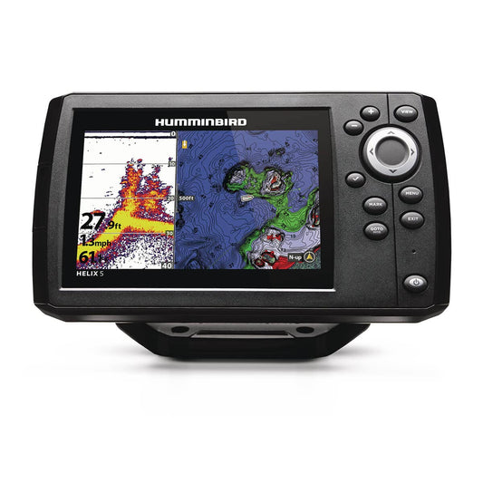Humminbird Helix 5 G3 GPS Fish Finder with Transducer & Dual Spectrum Chirp Sonar