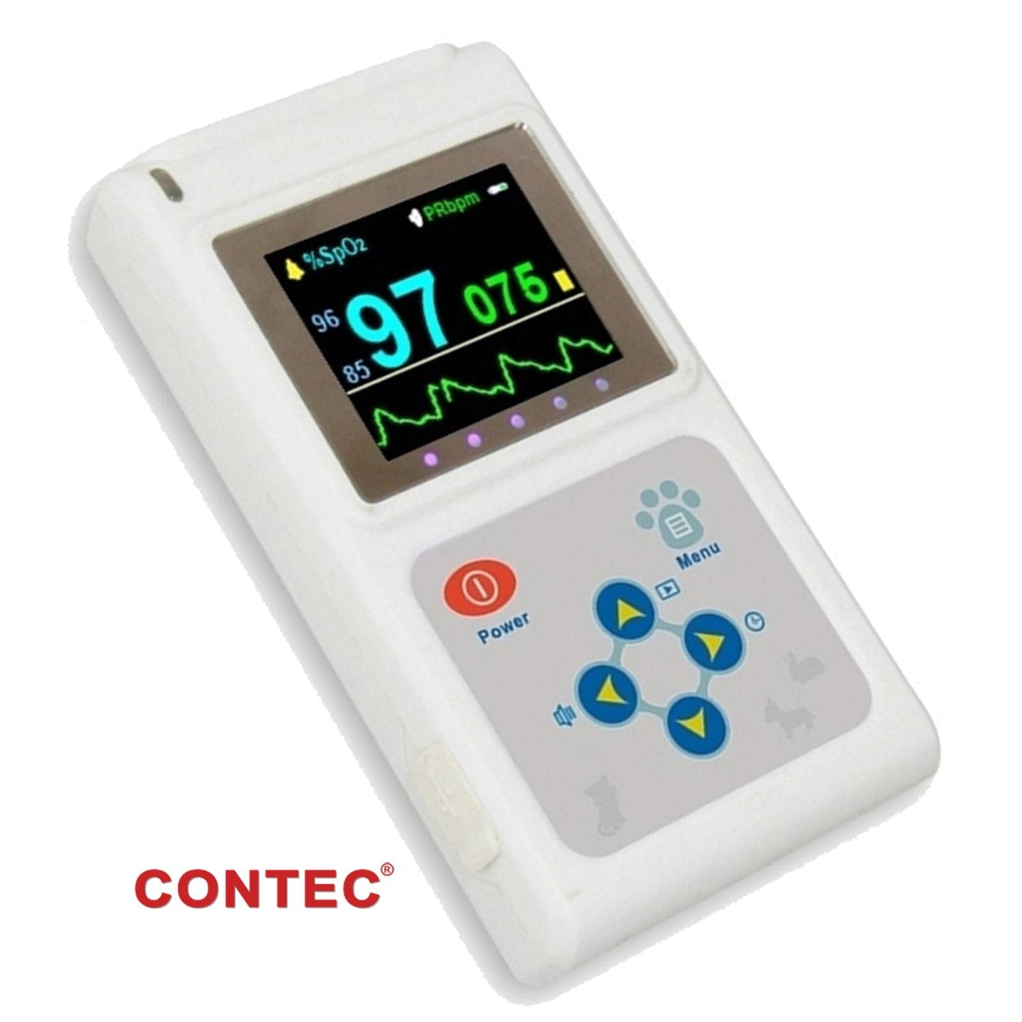 CONTEC CMS60D-VET Veterinary Pulse Oximeter Handheld Machine for Cat and Dog with Pulse Rate Tongue/ear SPO2 Probe