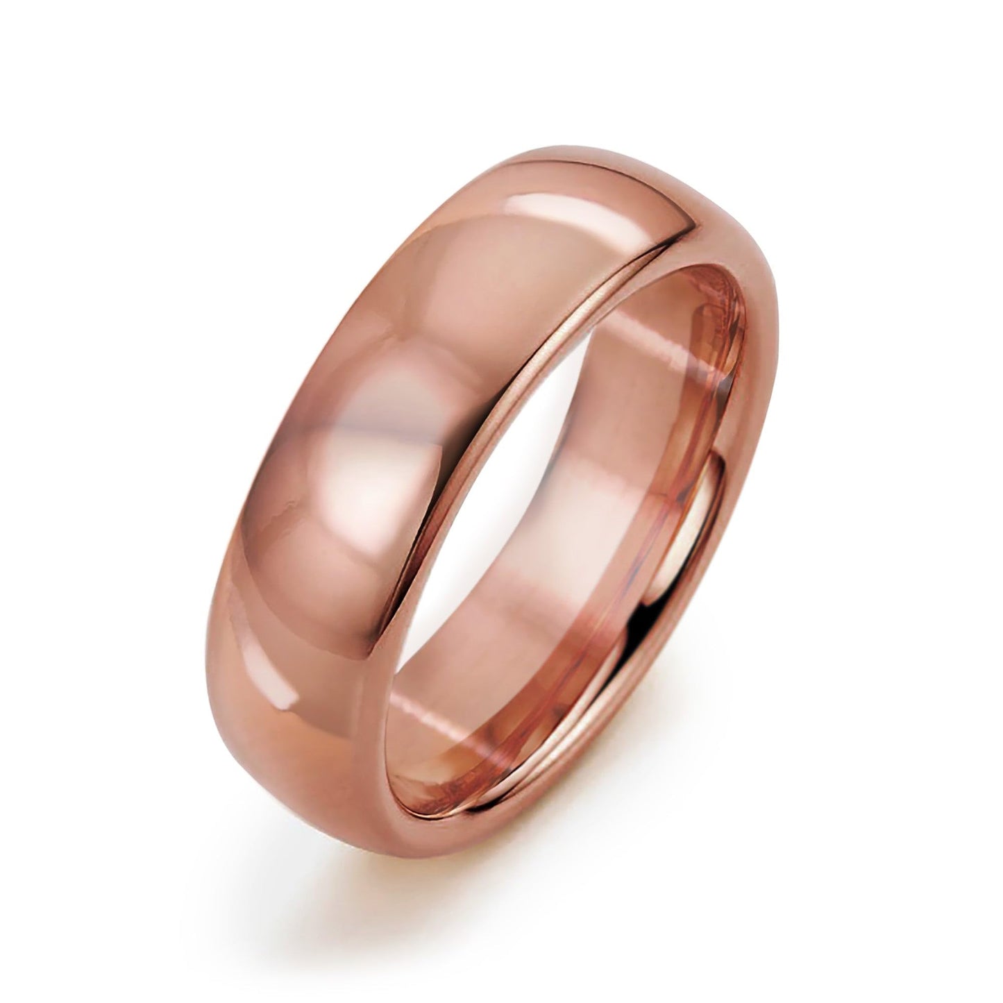 IVY & BAUBLE Pure Uncoated Solid Copper Ring for Men & Women — Lab-Tested, Raw Authentic Copper Band, Wellness Jewelry, Crafted in USA, 6mm, Size 13