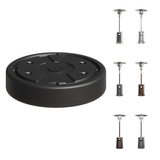 EAST OAK Patio Heater Sand Box/Water Box as Patio Heater Accessory, Maximum Capacity 26.45 lbs. Used to Increase the Stability of Umbrella Patio Heaters, Such as EAST OAK Patio Heater UR48BN1, Black