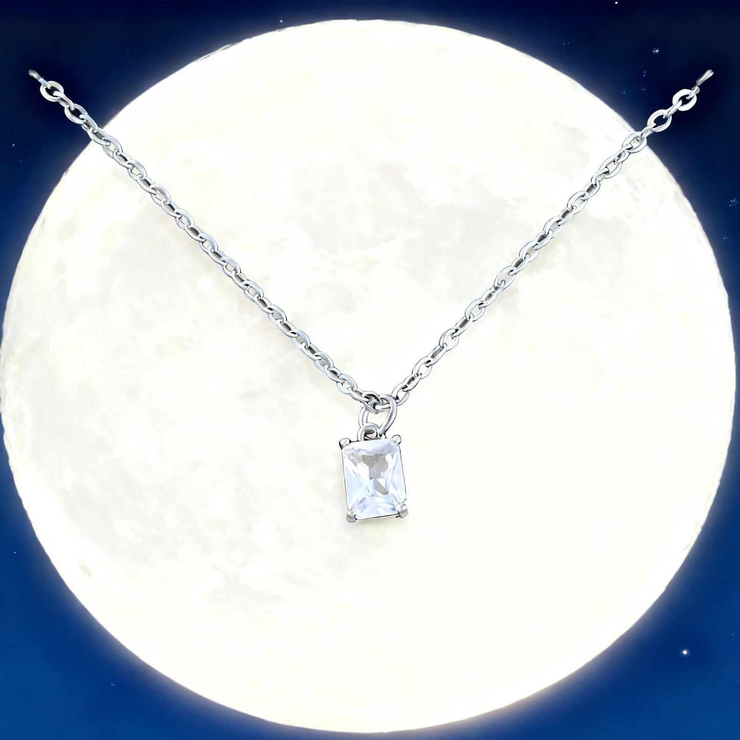 Kivosliviz Moonstone Necklace for Women Her Friends Couple Mom New Beginnings Jewelry Healing Crystal Necklace