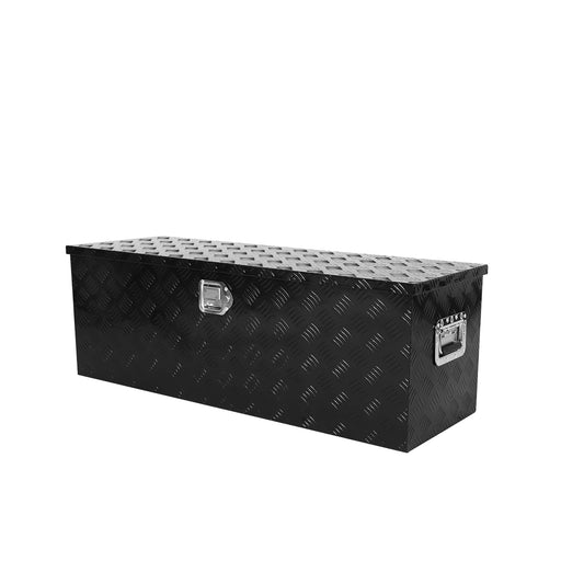 44 inch Truck Tool Box,Aluminum Truck Bed Tool Box w/Handled Lock and keys,Universal Fit for Pickup‌ Truck,Trailer,Vehicle,UTV,ATV-Black,44 X 15 X 15 inch