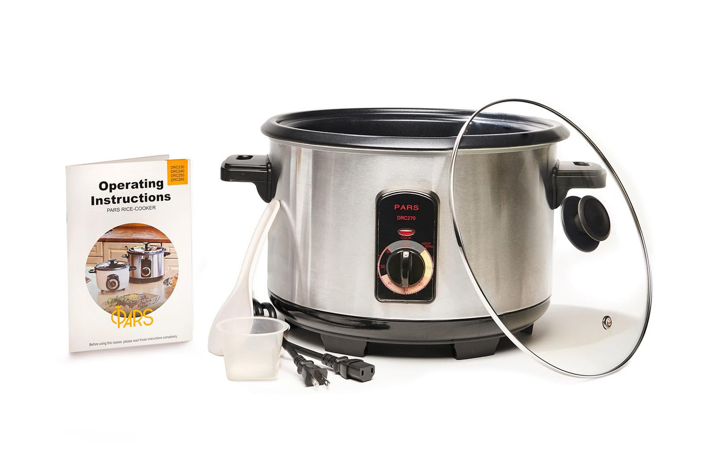 Pars Automatic Persian Rice Cooker - Tahdig Rice Maker Perfect Rice Crust, 25 Cup