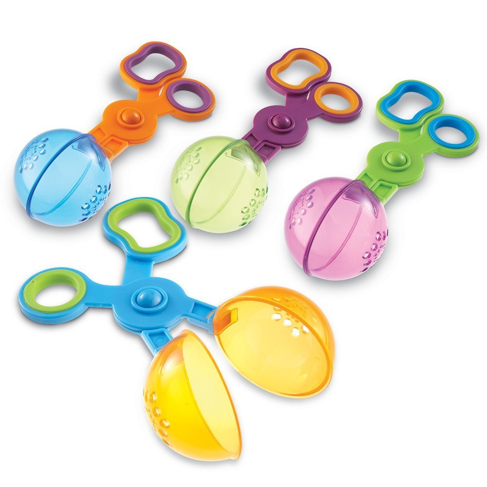 Learning Resources Handy Scoopers - Sensory Bin Sand Toys, Fine Motor, Montessori Kids, Plastic Tweezers, Homeschool Preschool Supplies, Gifts for Boys and Girls