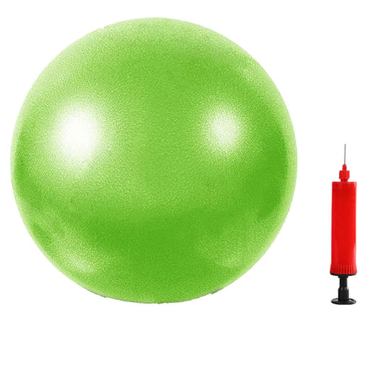 MOMPLUS Exercise Pilates Mini Yoga Balls Barre Small for Home Stability Squishy Training Physical Therapy Improves Balance with Pump(Green, 6 Inch)