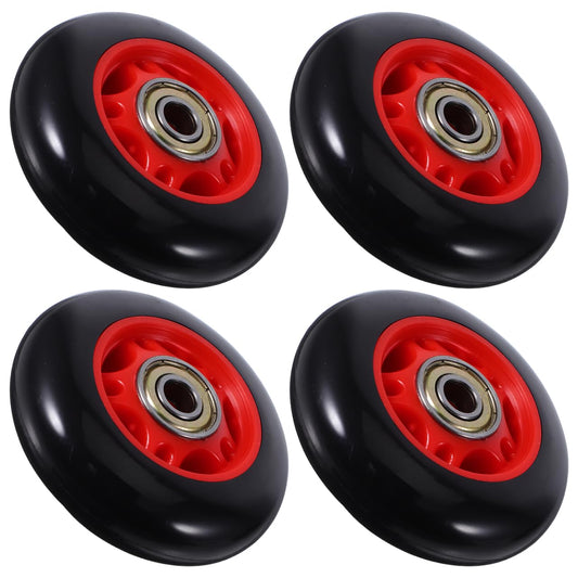 UKCOCO 4Pcs Durable Plastic Roller Wheels for Fitness Equipment Compatible with Treadmills and Stationary Bikes Easy to Move and Store Gym Replacement Parts for Home Exercise