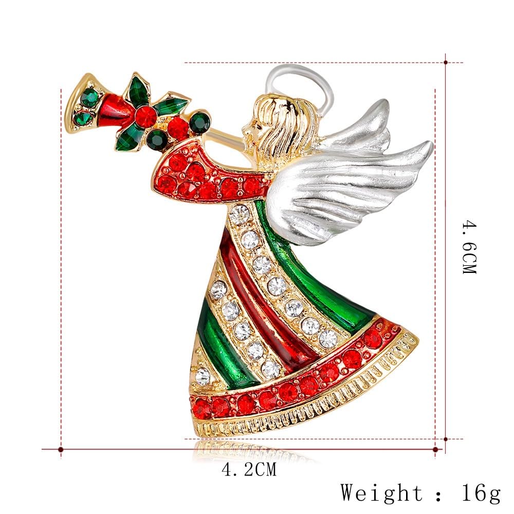 AILONMEI Brooches And Pins For Women Fashion Elegant Flower Broches Lady Costume Jewelry Brooch Pins (Angel Trumpeter)