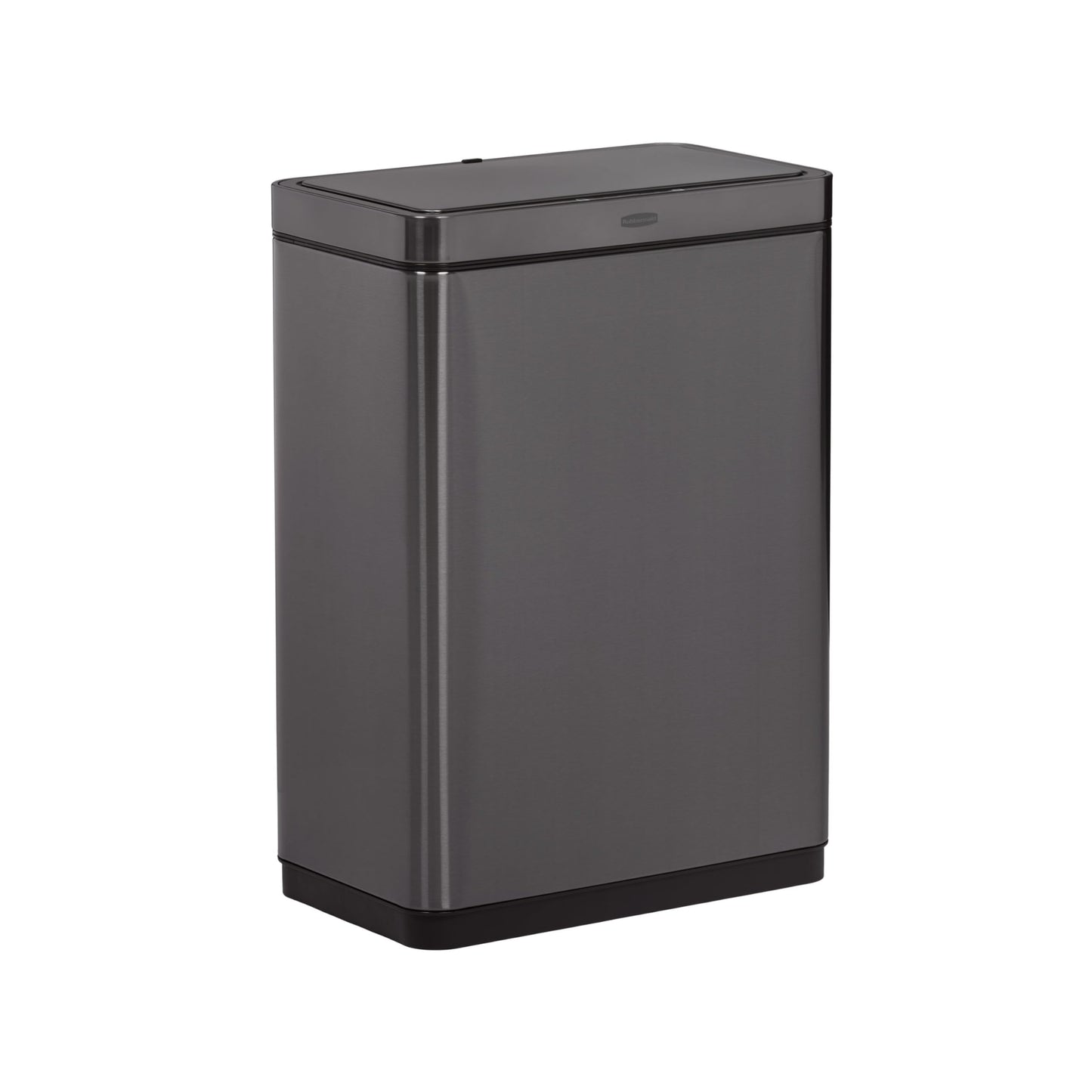 Rubbermaid Elite Stainless Steel Sensor Trash Can for Home and Kitchen Batteries Included 12.4 Gallon Charcoal for Home/Kitchen/Hotel/Lobby/Office