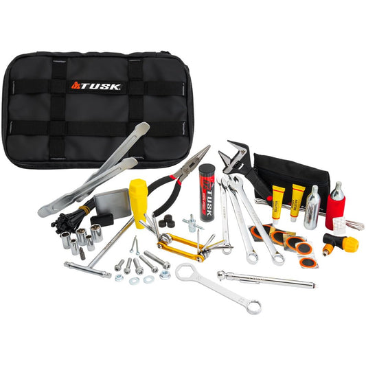 Tusk Compact Motorcycle Essentials Trail Saver Tool Kit (Axle Wrench 22mm/32mm)