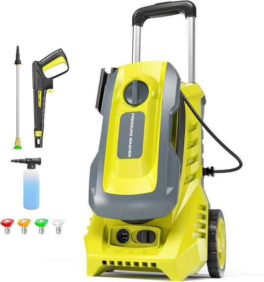 Pressure Washer 4800PSI 2.6GPM Power Washer with Foam Cannon, Power Washer with 4 Quick Connect Nozzles for Cars, Driveways, Fences, Patios, Home Cleaning