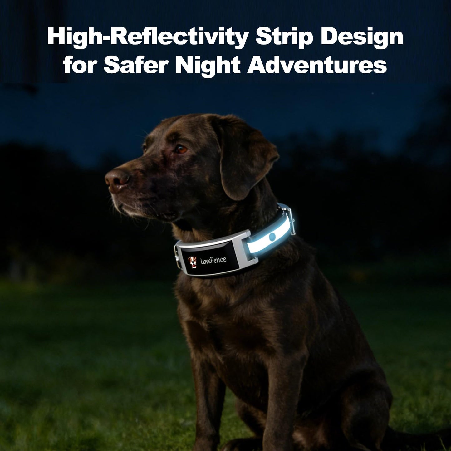 Wireless Dog Fence, GPS Dog Collar Fence System with Real-Time Tracking & Training, Portable Invisible Fence for Outdoor Use, Rechargeable Waterproof Collar Adjustable for Medium Large Dogs