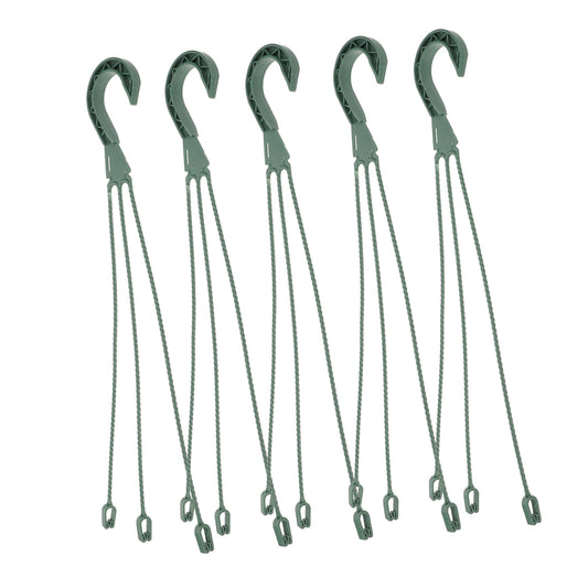 Mikikit 5pcs Hanging Flower Pot Hooks Lightweight Planter Hanger for Garden Home Use for Shelves Balconies and Terraces Versatile Plant Holder for Indoor and Outdoor Decor