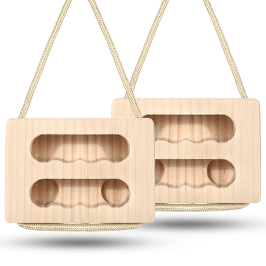 JolliLudo Hangboard Rock Climbing for Climbing Home Training Finger Strengthener, Pull-up Grip Arm Training Portable Finger Board Rock Holds Indoor and Outdoor (Square)