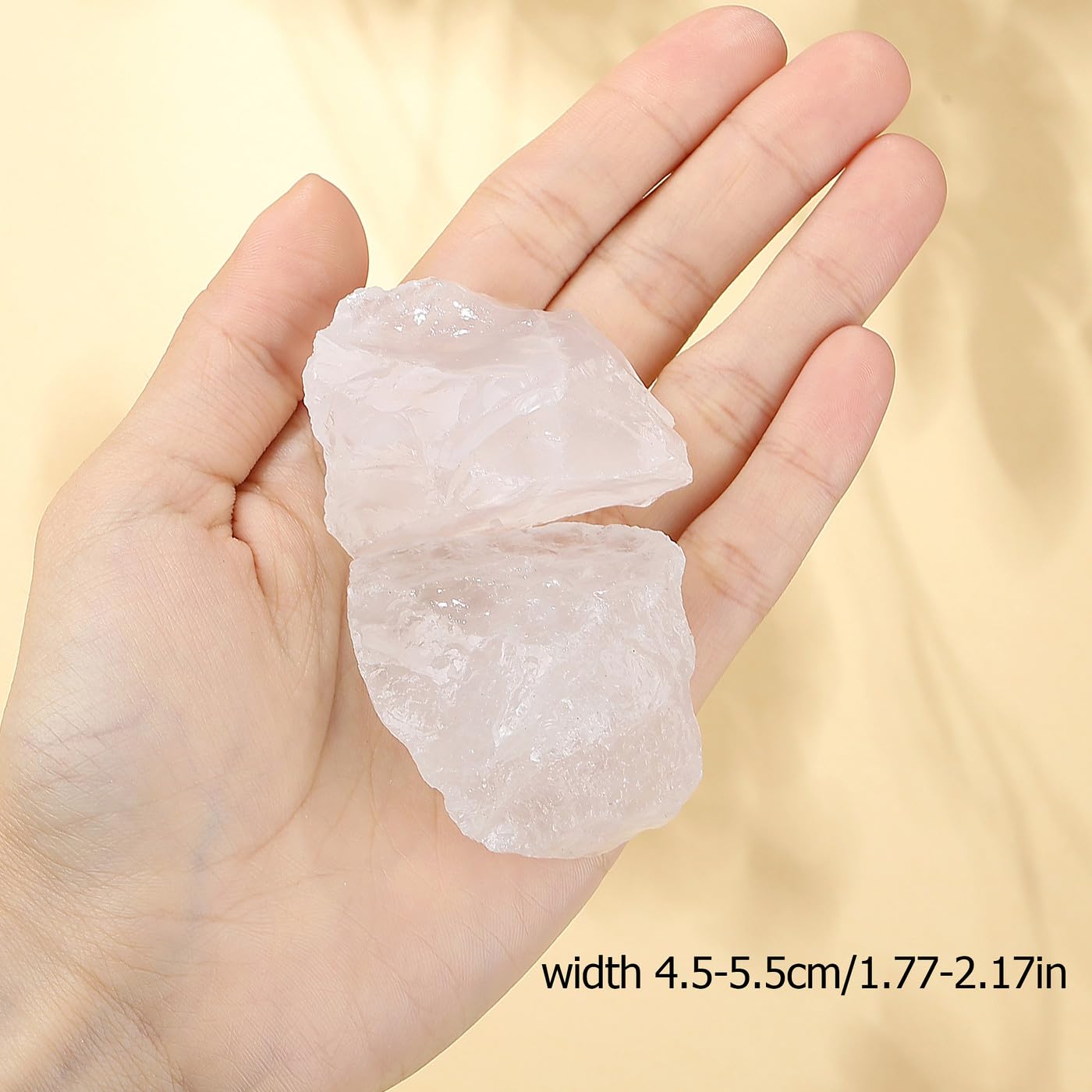 XIANNVXI Clear Quartz 1.8-2.2" Large Raw Crystals and Healing Stones Natural Rough Crystal Rocks for Decor Gifts Tumbling Cabbing Polishing Fountain Rocks 1PCS