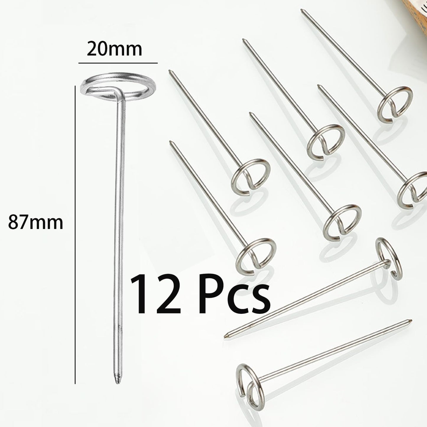 Skewers for Grilling Metal Kabob Skewer Air Fryer Stand Compatible 6QT Air Fryers for Grilling Home Kitchen Kabobs Appetiser、Fruit 、Party
