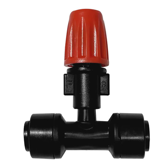 Spalolen 10PCS Push-to-Fit Drip Irrigation Micro Spray Emitters for 1/4 inch Irrigation Tubing, Three-Way Adjustable Atomizing Nozzle, Irrigation Dripper Sprinklers for Garden Greenhouse Agricultural