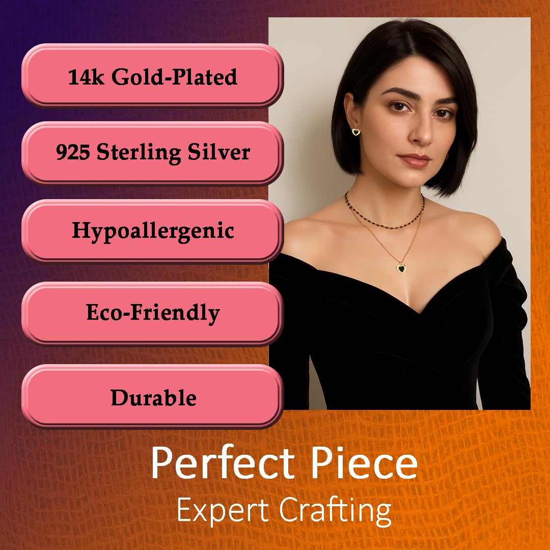 Exquisite Agate Gemstone & Gold-Plated 925 Sterling Silver Vintage Love Heart Jewelry Set Trendy Classic European Design with Pendant and Earrings – Elegant Gift Box Included