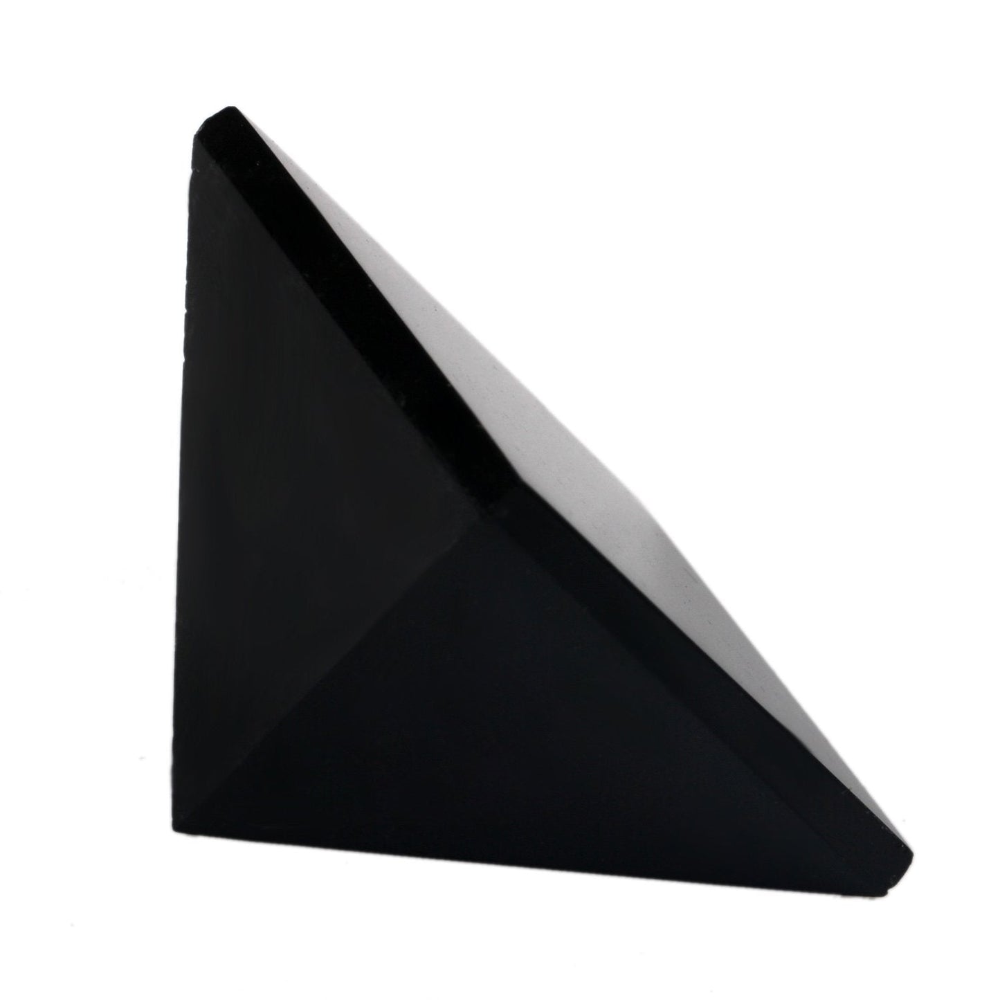 YWG Stone Black Obsidian 1.5" Pyramid Chakra Healing Crystal Reiki Stone Gemstone Radiation Deflection Home Decor Gift Decoration Crafts