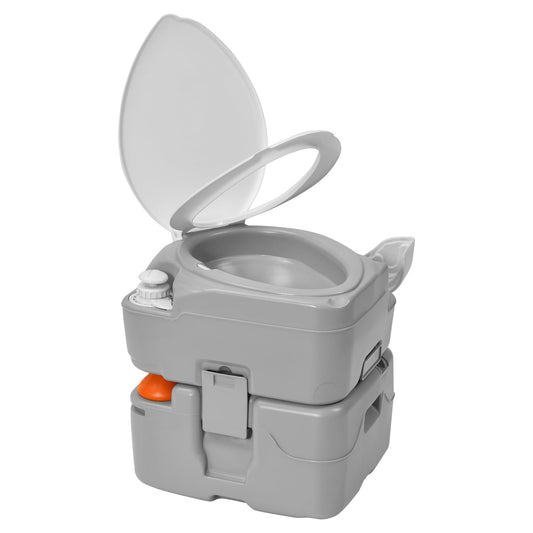 YITAMOTOR 5.8 Gal Portable Toilet for Adults, Camping Porta Potty with Diagonal Elongated Bowl Seat, Sprayer, Bag, Level Indicator, Anti-Leak RV Travel Porta Potty for Outdoors Indoors Hospital Boat