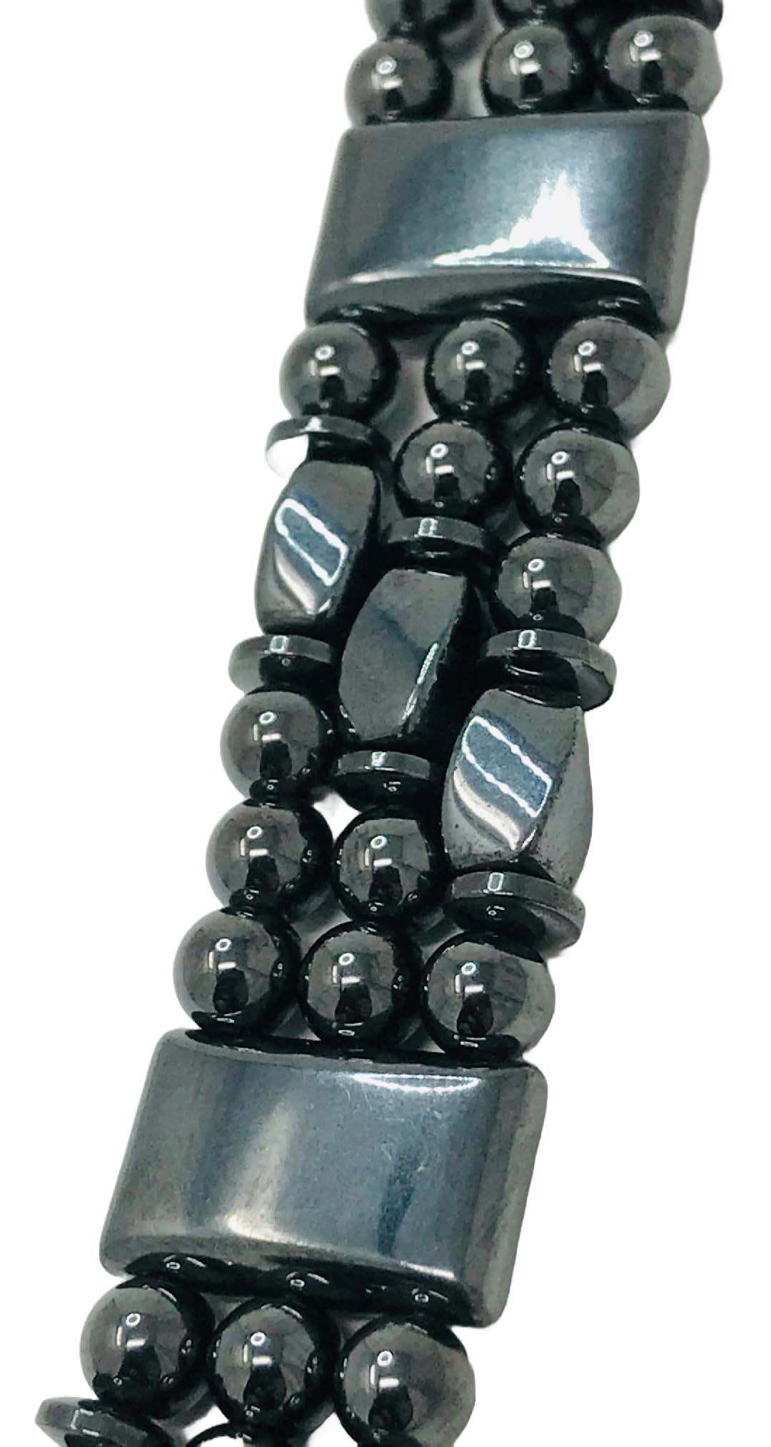 Tri-Power Magnetic Hematite Bracelet (9.75 Inches)