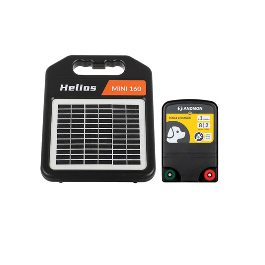Solar Electric Fence Set: MINI160 + AC10 Electric Fence Charger, 0.16Joule & 0.12Joule for Versatile Protection
