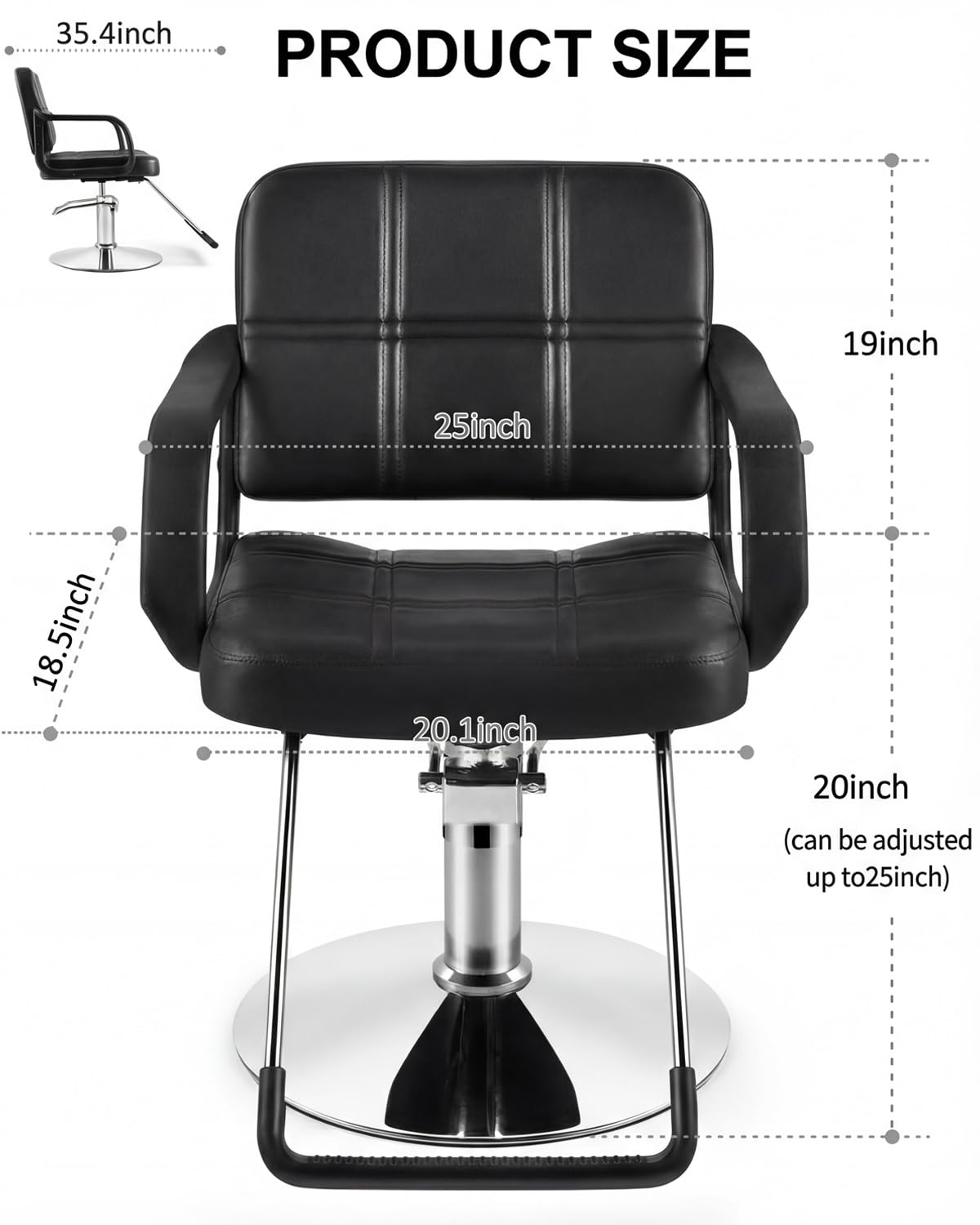 Artist hand Hydraulic Barber Chair Salon Chair for Hair Stylist Tattoo Chair Shampoo Salon Equipment