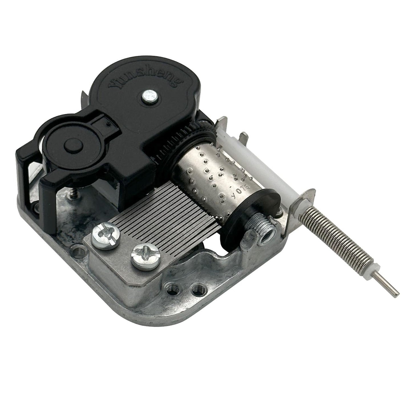 Pursuestar Edelweiss Wind Up Music Box with Flexible Rotating Shaft & Stop Function, Yunsheng Musical Mechanism Movement for DIY Music Boxes Ballerina Jewelry Box